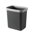 thumbnail image 2 of AuroraX Bathroom Trash Can Small Black Stylish 2 Gallon Removable Liner Ring Wastebaskets Plastic Minimalist Trash Bin for Kitchen Toilet, 2 of 6