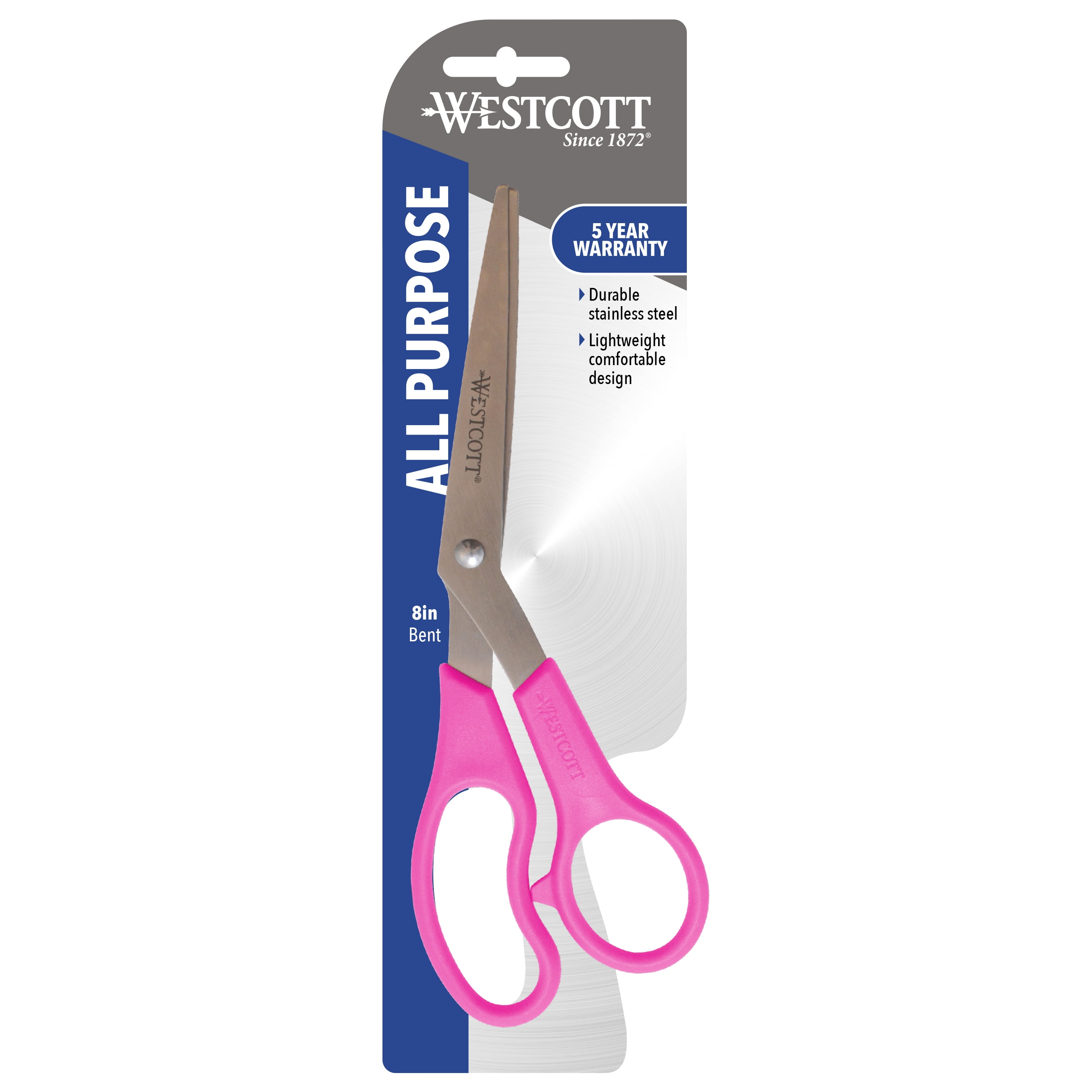 Westcott® All Purpose Pink Ribbon Scissors, 8 Long, 3.5 Cut