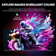 CRUA 34 165Hz Ultrawide Curved Gaming Monitor ,WQHD 3440 * 1440P, 21:9 1500R Computer Monitor, 1ms(GTG) with Adaptive Sync, 99% SRGB, DP & HDMI Port, Black