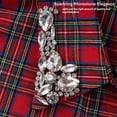 thumbnail image 2 of Collier Détachable en Strass à Carreaux de Noël Rouge, Faux Col pour Femmes, Demi-Chemise, 2 of 8