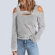 thumbnail image 5 of Blusas de mujer de manga larga con hombros descubiertos Blusa sexy Túnica Tops Camiseta con hombros descubiertos Camiseta de manga larga ANGGREK Otros, 5 of 6