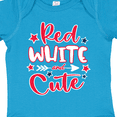 thumbnail image 4 of Inktastic 4th of July Red White and Cute with Arrow and Stars Boys or Girls Baby Bodysuit, 4 of 5