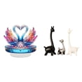 thumbnail image 1 of Estatua de escultura de cisne,Escultura de cisne para decoración del hogar Adorno de San Valentín,Estatua de ganso,figura acrílica,artesanía coleccionable,Estatua de ciervo alce,Estatua de, 1 of 8