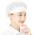 thumbnail image 1 of Visland Chef Hat Unisex Kitchen Hat Hotel Restaurant Cook Cap Good Breathability Hollow Mesh Solid Color Waiter Chef Work Cap Workshop Factory Hat, 1 of 8
