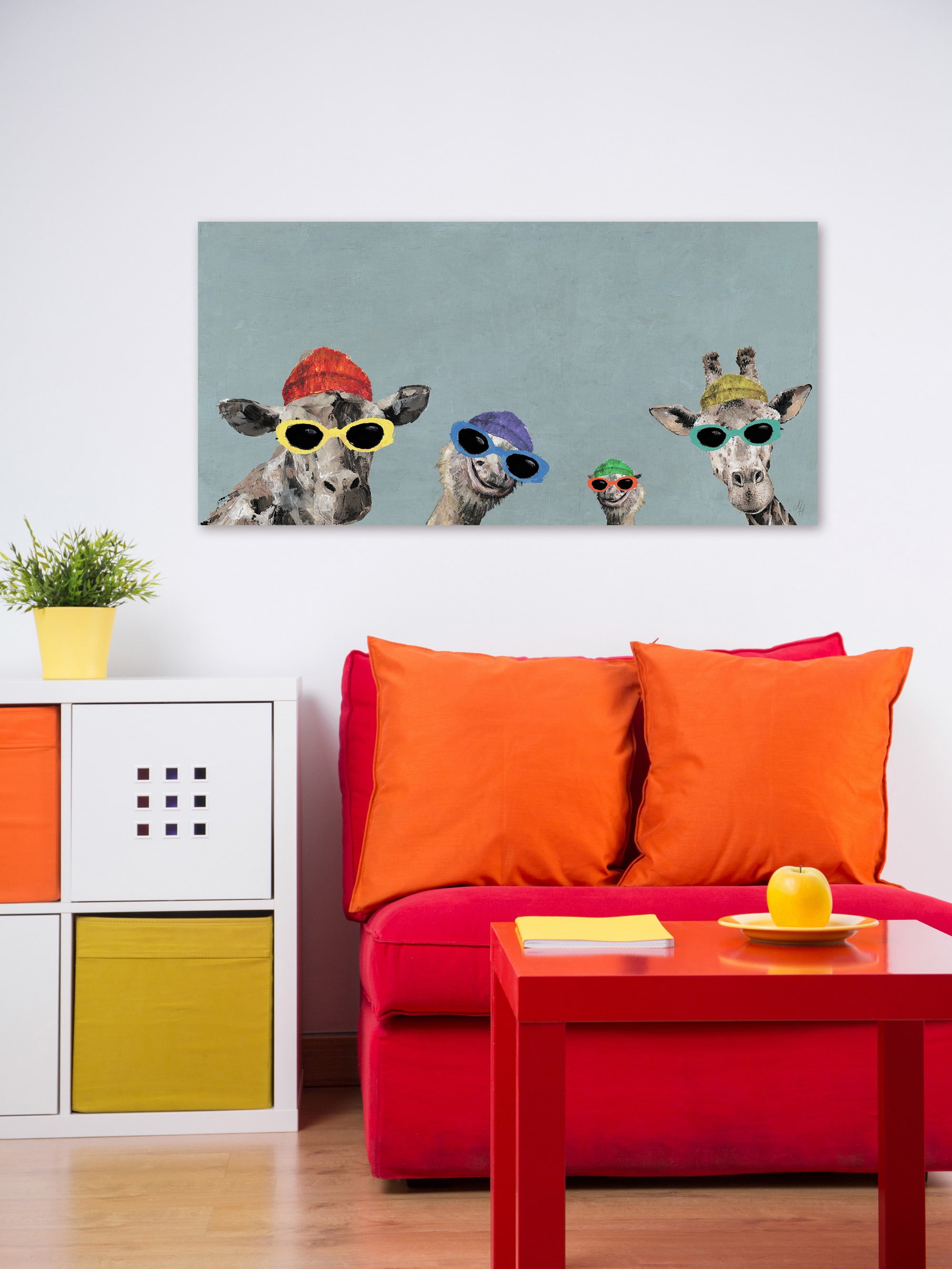 Color Squad Painting Print on Wrapped Canvas