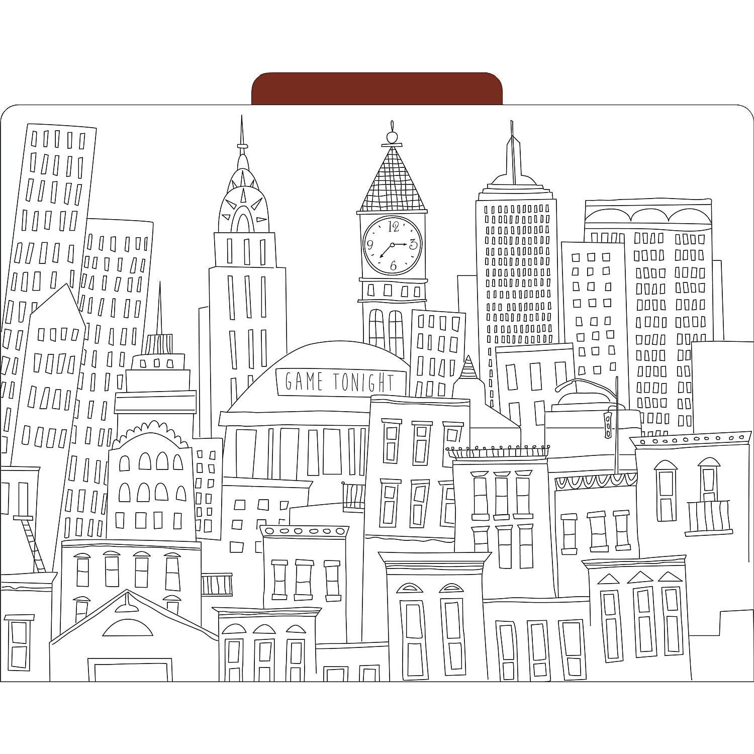 Barker Creek Bohemian Letter-Size File Folders • Multi-Design Set — 12/Set