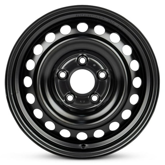 New OEM Replacement Wheel 15x6 in for 2011-2016 Hyundai Elantra Painted Black 15 inch Steel Rim