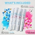 thumbnail image 4 of PrimePure Gender Reveal Confetti Cannon – 4 Pack, Pink & Blue, Heart & Powder, 4 of 7
