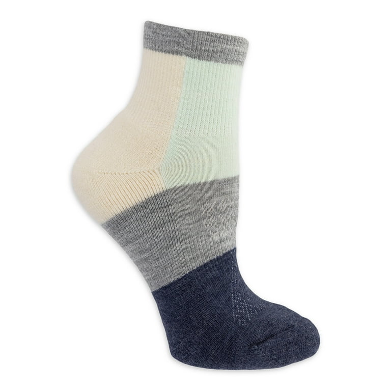 Ozark Trail Women's Merino Wool Blend Ankle Hiking Socks, 1 Pack 