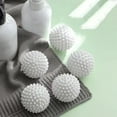 thumbnail image 4 of 6 Pcs Reusable Plastic Laundry Dryer Balls ,Fabric Softener Alternative for Wrinkle Reduction & Faster Drying, 4 of 9