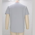 thumbnail image 5 of Ohufall Men's Solid Crew Neck T-Shirt with Short Sleeves, Lightweight Casual Tee for Men's and Big Men's, 5 of 7