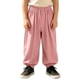 thumbnail image 4 of SJLDQY Boys Linen Pants Lightweight Summer Pants Relaxed Fit Elastic Waist Trousers, 4 of 7