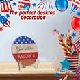 thumbnail image 4 of Sawvnm Independence Day Desktop Ornaments Wooden Decorations Suitable For Festive Desktop Surrounding Feeling Decorations Great Gift for Less, 4 of 6