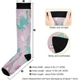 thumbnail image 3 of Coolnut 1 Pack Cute Little Dinosaur Compression Socks for Women Men Knee High Stocking for Running,Athletic,Medical, 3 of 6