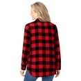 thumbnail image 2 of Woman Within Plus Size Classic Flannel Shirt, 2 of 6