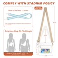 thumbnail image 4 of Bandolera transparente QOECI para eventos de estadio negra de TPU, 4 of 6