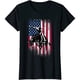 thumbnail image 1 of Playera de Mujer para Vaquero de Toros con Bandera Americana Patriótica Talla X-Large Negra, 1 of 5
