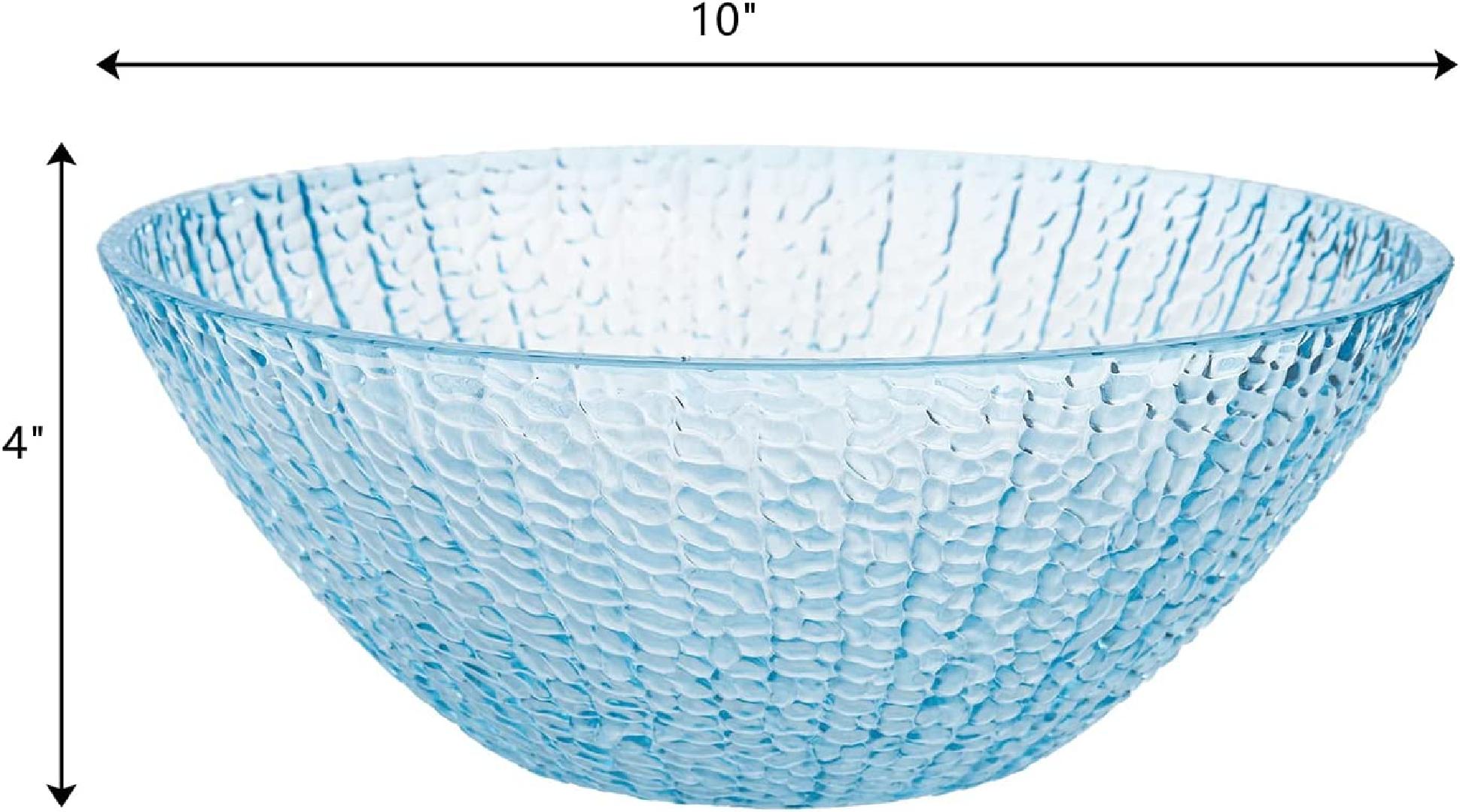 Set of 6 Plastic Mixing Bowls Set, 93 Oz Neon Color Plastic Salad Bowl