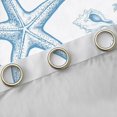 thumbnail image 4 of Manfei Vintage Starfish Bowknot Blackout Curtains,Coral Shell Beach Curtains Pack of 2 (42x84 Each), 4 of 6
