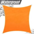 thumbnail image 2 of ColourTree 14' x 19' Custom Size Orange Rectangle Waterproof Sun Shade Sail Canopy Awning Shelter, 95% UV Blockage UV & Water Resistant, Outdoor Patio Garden Carport (We Make Custom Size), 2 of 7