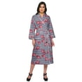 thumbnail image 1 of Moomaya Printed WoMen's Robe Dressing Gown With Pockets Bath Robe Girls, 1 of 6