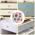 thumbnail image 5 of 4 Pieces Set Drawer Pulls Handle Square Wardrobe Cabinet Knobs with Stainless Steel Screws Furniture Kitchen Decor, 5 of 5