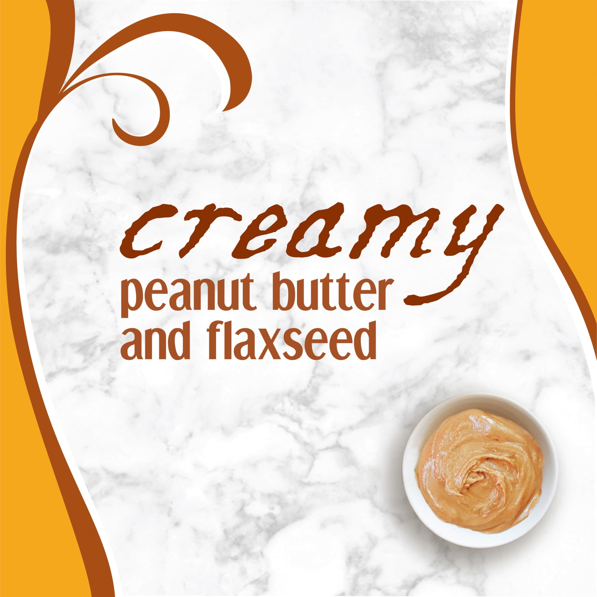 (2 pack) Earth Balance Creamy Peanut Butter and Flaxseed Oil, 16 oz Jar