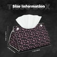 thumbnail image 6 of Goofa Breast Cancer Awareness (2) Pattern Triangle Square Tissue Box Cover, Modern PVC Leathe Facial Paper Holder,Decorative Holder/Organizer for Bathroom Vanity Countertop, 6 of 9