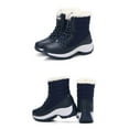 thumbnail image 6 of Today's Juebong Eva Thick-Soled Women's Shoes Snow Boots High-Top Plus Velvet Warm Cotton Shoes,Blue,7.5, 6 of 8