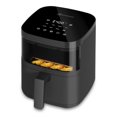 thumbnail image 2 of Kitchen Elite 4 Quart Digital Air Fryer Oven, Window, Touchscreen, Compact Cooker, Gray, 2 of 8