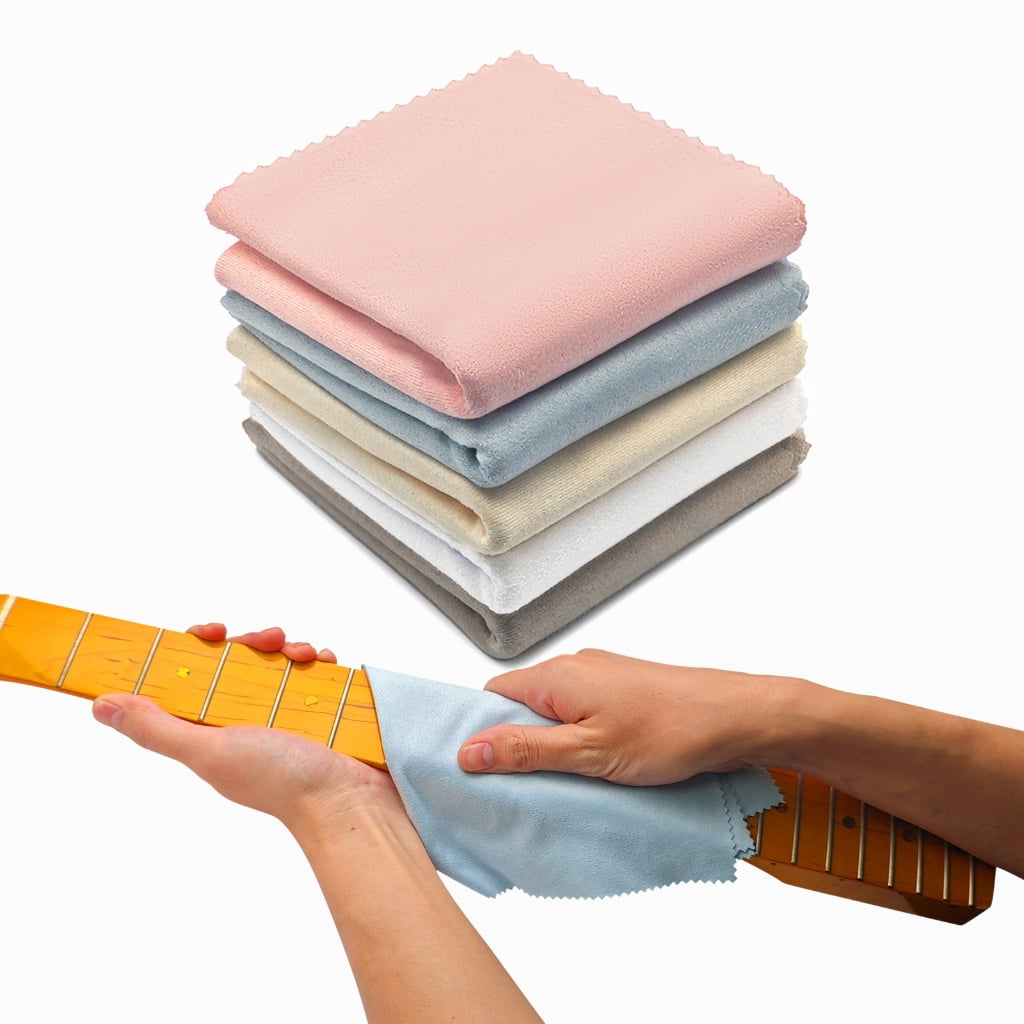 10 Pack Cloths String Instruments Polishing Cloth 31x31cm Instruments Cloth for Guitar Violin Piano