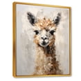 thumbnail image 2 of Designart "Grunge-Styled Minimalism: Alpaca" Alpaca Floater Framed Wall Decor, 2 of 5