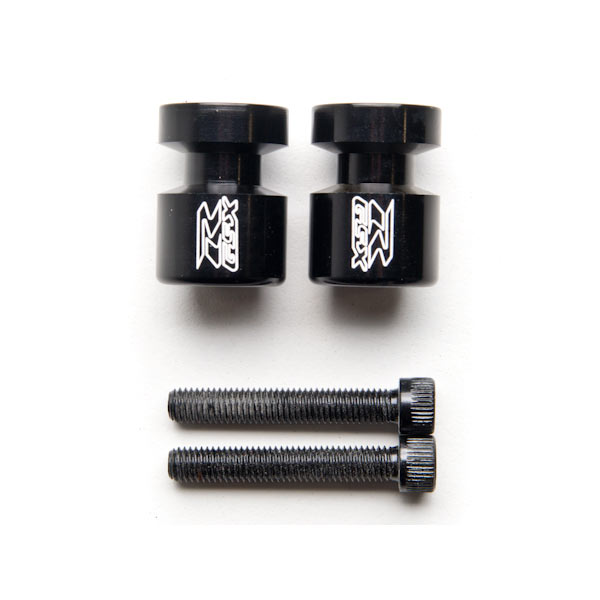 Compatible with Honda CBR600 Suzuki GSXR600 1000 Ducati Triumph GZYF 2PCS 8MM Motorcycle Swing Arm Sliders Spools CNC Swing Arm Stand Screw Universal Fits Titanium