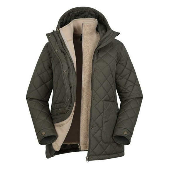 Mountain Warehouse Womens Nebraskan Borg 3 in 1 Padded Jacket