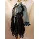 thumbnail image 3 of Chaqueta vaquera con agujeros y bordes deshilachados con encaje y flores para mujer, estilo informal, de manga larga, para verano, 2024, 3 of 4