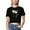 #01 Black, variant on T Shirts for Women Casual Short Sleeve Summer Tops for Women Trendy Round Neck Crop Tops for Women Comfy Cotton Graphic Tees M