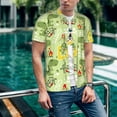 thumbnail image 6 of Lsque Cute Dinosaurs Cartoon Pattern Mens Polo Golf Shirts Funny Graphics Shorts Sleeve Button Shirts Baseball T-shirt-3X-Large, 6 of 7