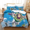 thumbnail image 3 of HOUKIG Buzz Lightyear Housse de Couette Personnages d'Anime Ensemble de Couette 3 Pcs Microfibre Brossée Douce Confortable Réversible Ensembles de Literie, 3 of 5