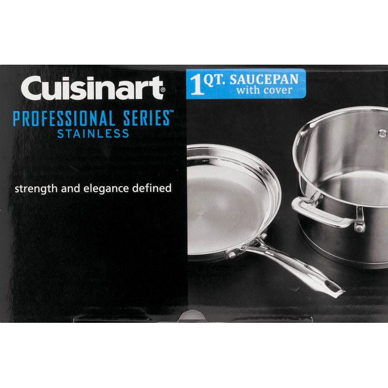 Cuisinart 419-14 Contour Stainless 1-Quart Saucepan with Cover — Luxio