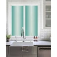 thumbnail image 2 of Window Privacy Film, Turquoise Ombre UV Sun Blocking Window Tint Film Heat Control One Way Blackout Window Film, Modern Abstract Gradient Color Art Non Adhesive Static Cling Sticker 17.7x39.3 In, 2 of 7