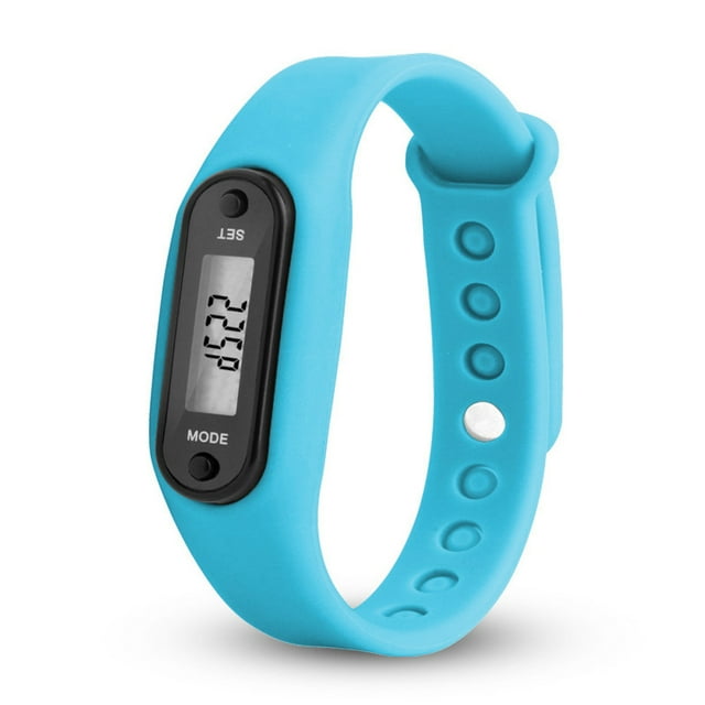 Heliisoer Run Step Watch Bracelet Pedometer Calorie Counter Digital LCD Walking Distance