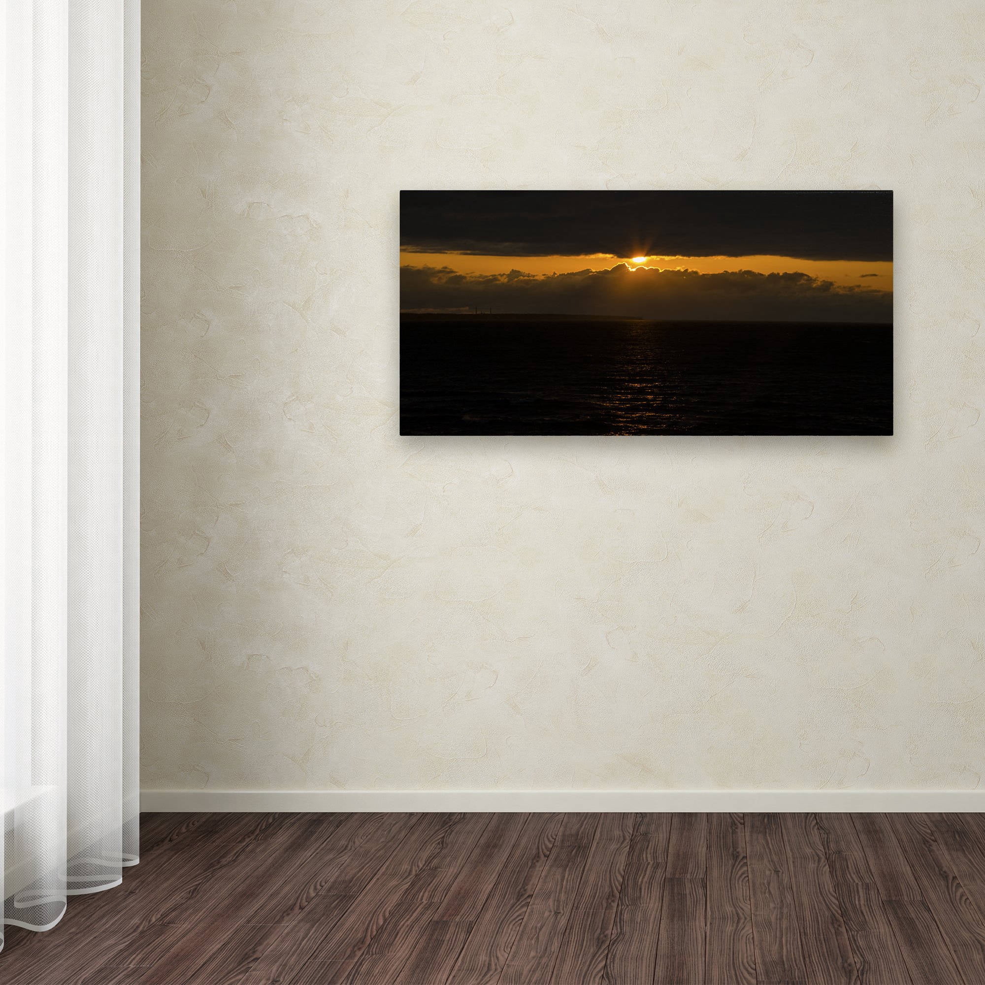 Trademark Fine Art "Cool Sunset" Canvas Art by Kurt Shaffer