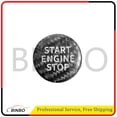thumbnail image 2 of Engine Start Stop Push Button Cover Trim Carbon Fiber Black, 2 of 6