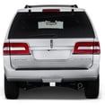 thumbnail image 2 of Lincoln Logo UV Graphic White Metal Face-Plate on ABS Plastic 2 inch Tow Hitch Cover, 2 of 6
