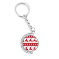 thumbnail image 1 of mas elk star Rouge festival Porte-Clés Rotatif Accessoires Chaîne clip, 1 of 3