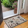 thumbnail image 2 of Paw Prints and Bones Door Rugs,Washable Non Slip Door Mats Indoor,Decorative Door Mats,Entry Mat Indoor for Entrance,Bedroom,Kitchen,Bathroom,30"x17", 2 of 6