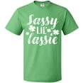 thumbnail image 3 of Inktastic Saint Patrick's Day Sassy Lil' Lassie with Shamrocks T-Shirt, 3 of 5