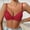 A154 Red, variant on Wireless T-Shirt Bras for Women Deep V Neck Push Up Bralettes with Breathable Honeycomb Mesh Fabric Seamless Comfort Padded Bra for Everyday Wear and Yoga