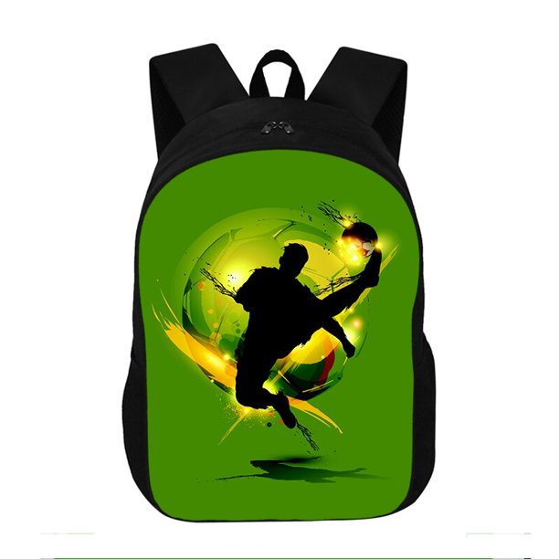 Cool Footbally / Soccerly Print Backpack Boys Girls Large-Capacity School Bags kids kindergarten bag Boy Bookbag qiuyongming unisex