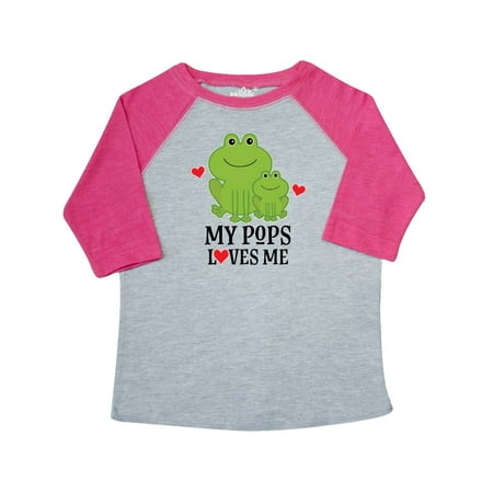 My Pops Loves Me Boys Frog Gift Toddler T-Shirt